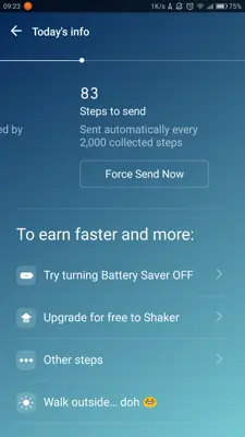 Sweatcoin Pays You To Get Fit android App screenshot 5